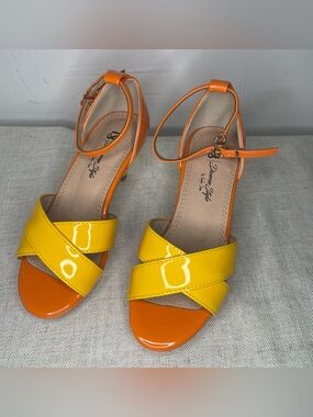 Diverse Style by Sydni Dion Littles Classic Pageant Heal in Orange & Yellow